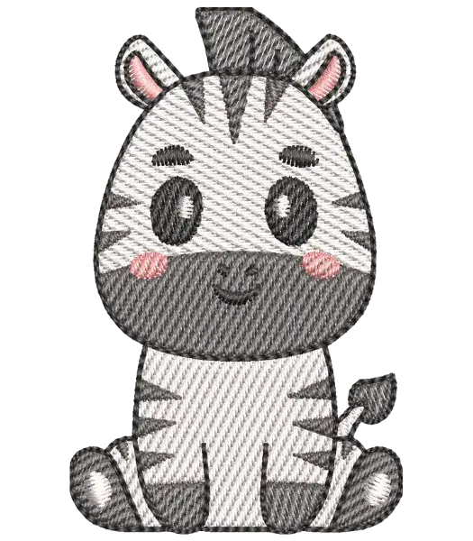 Matriz de Bordado Zebra Sentada